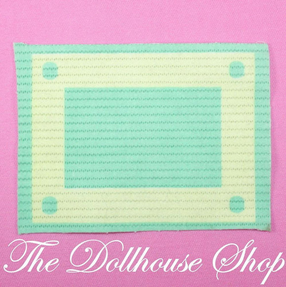 Fisher Price Loving Family Townhouse Dollhouse Floor Rug Living Room Carpet Mat-Toys & Hobbies:Preschool Toys & Pretend Play:Fisher-Price:1963-Now:Dollhouses-Fisher-Price-Bedroom,Blankets & Rugs,Dollhouse,Dream Dollhouse,Fisher Price,Living Room,Loving Family,Special Edition Townhouse,Used-The Dollhouse Shop