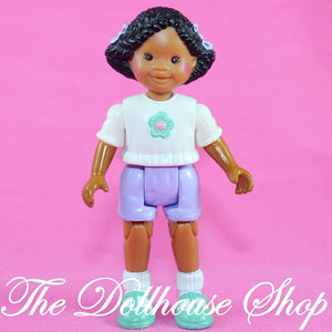 Fisher Price Loving Family Twin Time Dollhouse African American Girl Sibling Doll-Toys & Hobbies:Preschool Toys & Pretend Play:Fisher-Price:1963-Now:Dollhouses-Fisher-Price-African American, Dollhouse, Dolls, Fisher Price, Girl Dolls, Loving Family, Twins, Used-The Dollhouse Shop