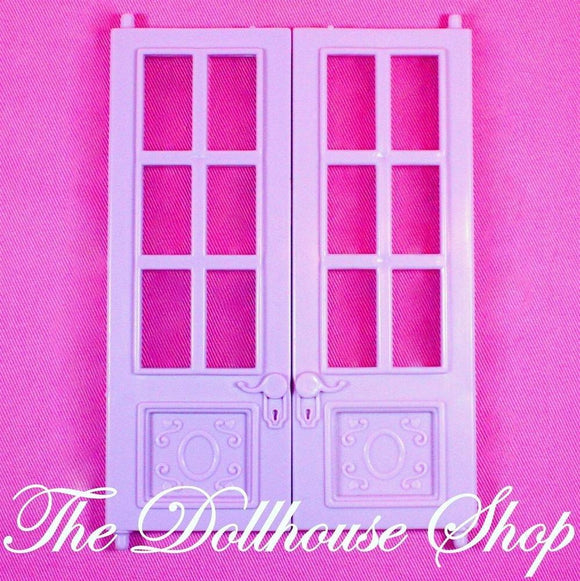 Fisher Price Loving Family Twin Time Dollhouse Replacement Side Purple Doors-Toys & Hobbies:Preschool Toys & Pretend Play:Fisher-Price:1963-Now:Dollhouses-Fisher-Price-Dollhouse,Fisher Price,Loving Family,Replacement Parts,Twin Time,Used-The Dollhouse Shop