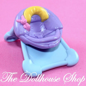 Fisher Price My First Dollhouse Blue Purple Baby Doll Chair Seat-Toys & Hobbies:Preschool Toys & Pretend Play:Fisher-Price:1963-Now:Dollhouses-Fisher-Price-Dollhouse, Fisher Price, My First Dollhouse, Nursery Room, Playroom, Used-The Dollhouse Shop