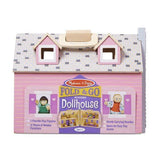 Melissa & Doug Fold and Go Dollhouse-Dollhouse-Melissa and Doug-Dollhouse,Dollhouses,Melissa & Doug,New,New Boxed Sets-Enjoy a "home away from home" with this delightful wooden dollhouse. Mini Wooden Furnished Dollhouse. Two flexible, wooden play figures live in this house, complete with 11 pieces of wooden furniture. The dollhouse opens for easy access and folds closed for convenient storage. Details Portable wooden dollhouse opens wide for easy play access and closes up to take with you. Comes fully furni