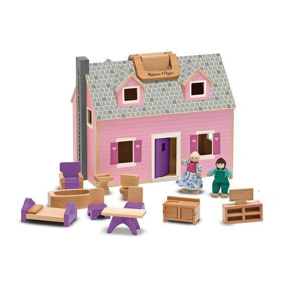 Melissa & Doug Fold and Go Dollhouse-Dollhouse-Melissa and Doug-Dollhouse,Dollhouses,Melissa & Doug,New,New Boxed Sets-Enjoy a 