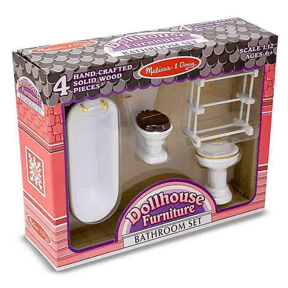 Melissa & Doug Victorian Dollhouse Bathroom Set-Dollhouse-Melissa & Doug-Bathroom,Dollhouse,Melissa & Doug,New,New Boxed Sets-The Dollhouse Shop