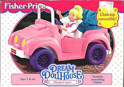 NEW Fisher Price Loving Family Dollhouse Dream Cruiser Jeep Car Girl-Toys & Hobbies:Preschool Toys & Pretend Play:Fisher-Price:1963-Now:Dollhouses-Fisher-Price-Cars Vans & Campers,Dollhouse,Dream Dollhouse,Fisher Price,Loving Family,New Boxed Sets-The Dollhouse Shop