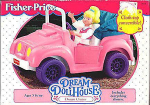 NEW Fisher Price Loving Family Dollhouse Dream Cruiser Jeep Car Girl-Toys & Hobbies:Preschool Toys & Pretend Play:Fisher-Price:1963-Now:Dollhouses-Fisher-Price-Cars Vans & Campers, Dollhouse, Dream Dollhouse, Fisher Price, Loving Family, New Boxed Sets-The Dollhouse Shop