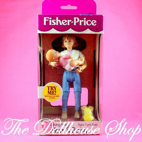 NEW Fisher-Price Loving Family Dollhouse Mom Baby Girl Doll Set People-Toys & Hobbies:Preschool Toys & Pretend Play:Fisher-Price:1963-Now:Dollhouses-Fisher-Price-Baby, Dollhouse, Dolls, Fisher Price, Loving Family, Mother, New, New Boxed Sets, Nursery Room, Twin Time-075380718890-The Dollhouse Shop