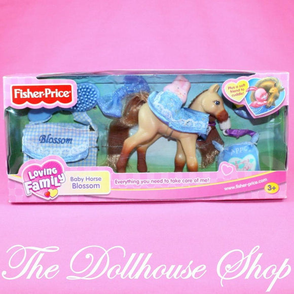 New Fisher Price Loving Family Dollhouse Stable Baby Horse Pony Foal Blossom-Toys & Hobbies:Preschool Toys & Pretend Play:Fisher-Price:1963-Now:Dollhouses-Fisher-Price-Animal & Pet Accessories, Dollhouse, Fisher Price, Horses & Stables, Loving Family, New, New Boxed Sets, Pink-075380754195-The Dollhouse Shop