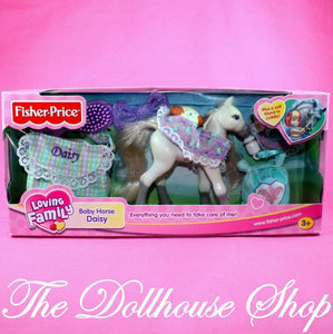 New Fisher Price Loving Family Dollhouse Stable Baby Horse Pony Foal Daisy-Toys & Hobbies:Preschool Toys & Pretend Play:Fisher-Price:1963-Now:Dollhouses-Fisher-Price-Animal & Pet Accessories,Dollhouse,Fisher Price,Horses & Stables,Loving Family,New,New Boxed Sets,Pink-The Dollhouse Shop
