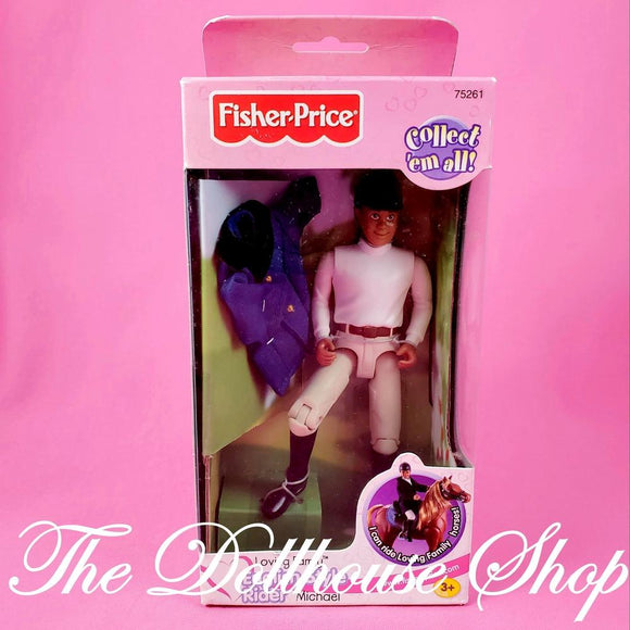 New Fisher Price Loving Family Dollhouse Western Rider Dad Doll Michael-Toys & Hobbies:Preschool Toys & Pretend Play:Fisher-Price:1963-Now:Dollhouses-Fisher-Price-African American,Dollhouse,Dolls,English Style Riders,Father,Fisher Price,Loving Family,New Boxed Sets,Western Style Rider-The Dollhouse Shop