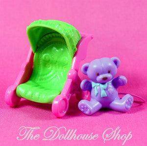 New! Fisher Price Loving Family Dream Dollhouse Nursery Toy Stroller Teddy Bear-Toys & Hobbies:Preschool Toys & Pretend Play:Fisher-Price:1963-Now:Dollhouses-Fisher-Price-Dollhouse,Fisher Price,Kids Bedroom,Loving Family,New,Nursery Room,Playroom-The Dollhouse Shop