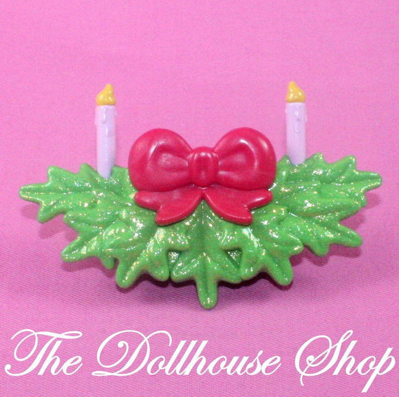 New Fisher Price Loving Family Holiday Dollhouse Christmas Candle Window Bow-Toys & Hobbies:Preschool Toys & Pretend Play:Fisher-Price:1963-Now:Dollhouses-Fisher-Price-Christmas, Dollhouse, Fisher Price, Holidays & Seasonal, Home for the Holidays Dollhouse, Loving Family, New, Replacement Parts, Sweet Sounds-The Dollhouse Shop