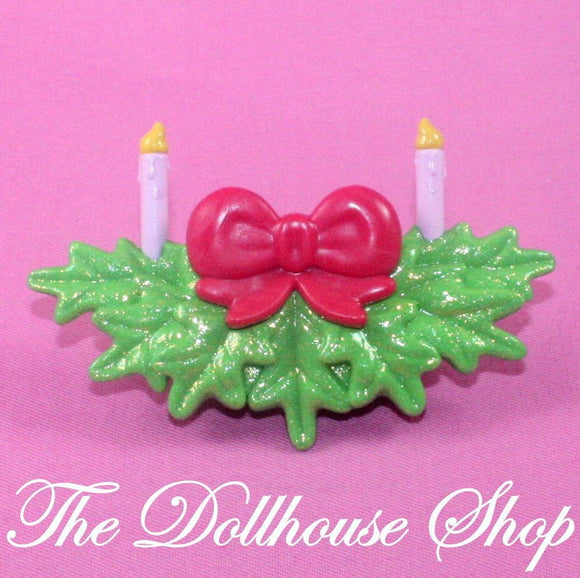 New Fisher Price Loving Family Holiday Dollhouse Christmas Candle Window Bow-Toys & Hobbies:Preschool Toys & Pretend Play:Fisher-Price:1963-Now:Dollhouses-Fisher-Price-Christmas,Dollhouse,Fisher Price,Holidays & Seasonal,Home for the Holidays Dollhouse,Loving Family,New,Replacement Parts,Sweet Sounds-Fisher Price Loving Family Home for the Holidays Dollhouse replacement candle window treatment. This is a replacement part suitable for the Loving Family Home for the Christmas Holiday Dollhouse or Sweet Sounds