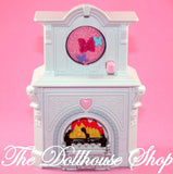 New Fisher Price Loving Family Holiday Dollhouse Christmas Fireplace Mantel-Toys & Hobbies:Preschool Toys & Pretend Play:Fisher-Price:1963-Now:Dollhouses-Fisher-Price-Christmas, Dollhouse, Fisher Price, Holidays & Seasonal, Home for the Holidays Dollhouse, Living Room, Loving Family, New, White-The Dollhouse Shop