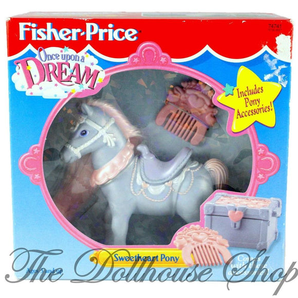 New Fisher Price Once Upon A Dream Dollhouse Sweetheart Pony Horse-Toys & Hobbies:Preschool Toys & Pretend Play:Fisher-Price:1963-Now:Dollhouses-Fisher-Price-Dollhouse,Dream Dollhouse,Fisher Price,Horses & Stables,Loving Family,New,New Boxed Sets,Once Upon a Dream Castle-The Dollhouse Shop