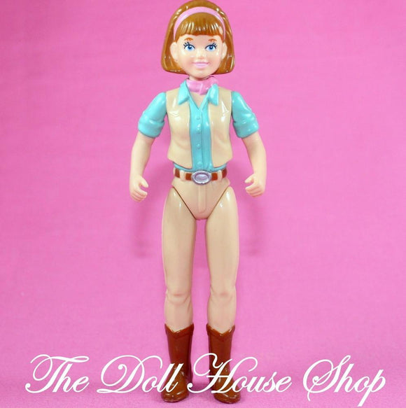 Playskool Dollhouse Brown Hair Mom Mother Doll Horse Pony Rider-Toys & Hobbies:Preschool Toys & Pretend Play:Playskool-The Dollhouse Shop-Brown Hair,Dollhouse,Dolls,Horse Rider,Mother,Playskool Dollhouse,Used-The Dollhouse Shop