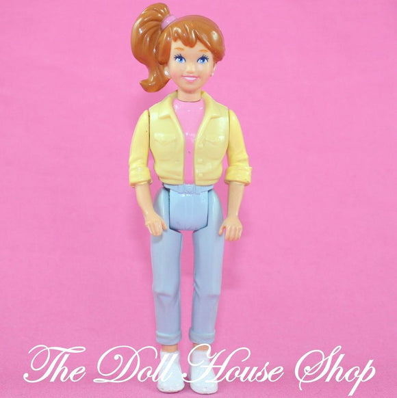 Playskool Dollhouse Brunette Teen Girl Doll for Fisher Price Loving Family-Toys & Hobbies:Preschool Toys & Pretend Play:Playskool-Playskool-Brown Hair, Dollhouse, Dolls, Girl Dolls, Playskool Dollhouse, Used-The Dollhouse Shop