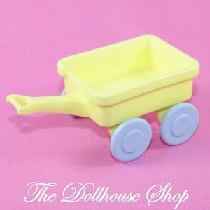 Playskool Dollhouse For Fisher Price Loving Family Yellow Blue Nursery Wagon-Toys & Hobbies:Preschool Toys & Pretend Play:Playskool-Playskool-Kids Bedroom,Nursery Room,Playroom,Playskool Dollhouse,Used,Yellow-The Dollhouse Shop