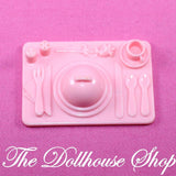 Playskool for Fisher Price Loving Family Dollhouse Pink Dinner Kitchen Food Tray-Toys & Hobbies:Preschool Toys & Pretend Play:Playskool-Playskool-Dollhouse,Food Accessories,Pink,Playskool Dollhouse,Used-The Dollhouse Shop